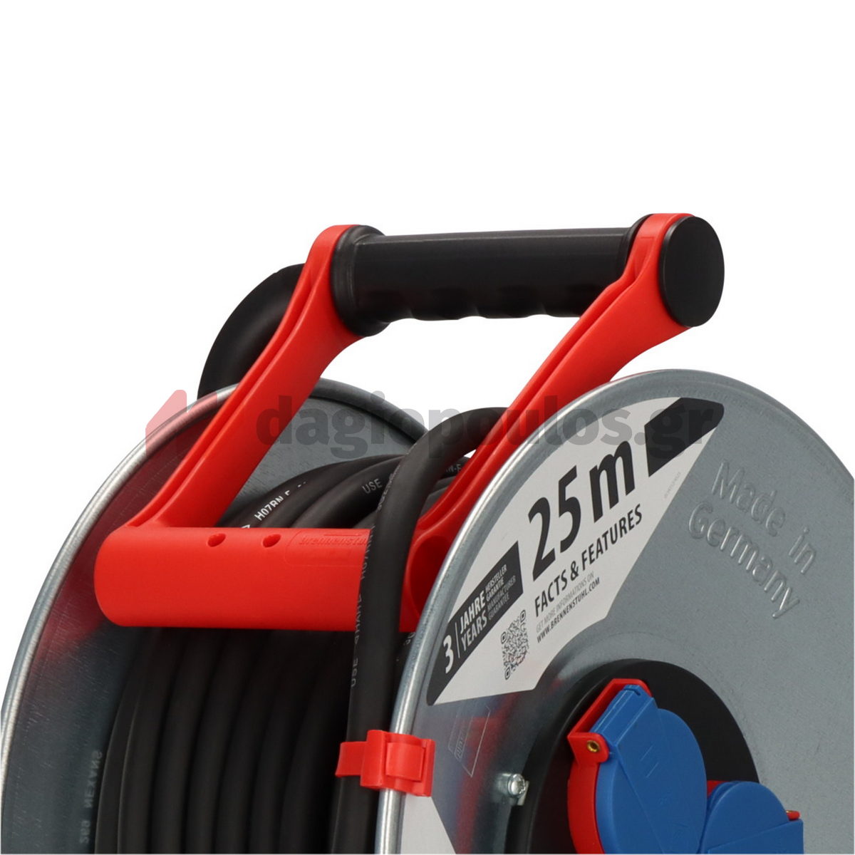 Brennenstuhl Garant S IP44 Μπαλαντέζα Ρεύματος Σε Καρούλι Με Καλώδιο H07RN-F 3G2,5 x 25mtr