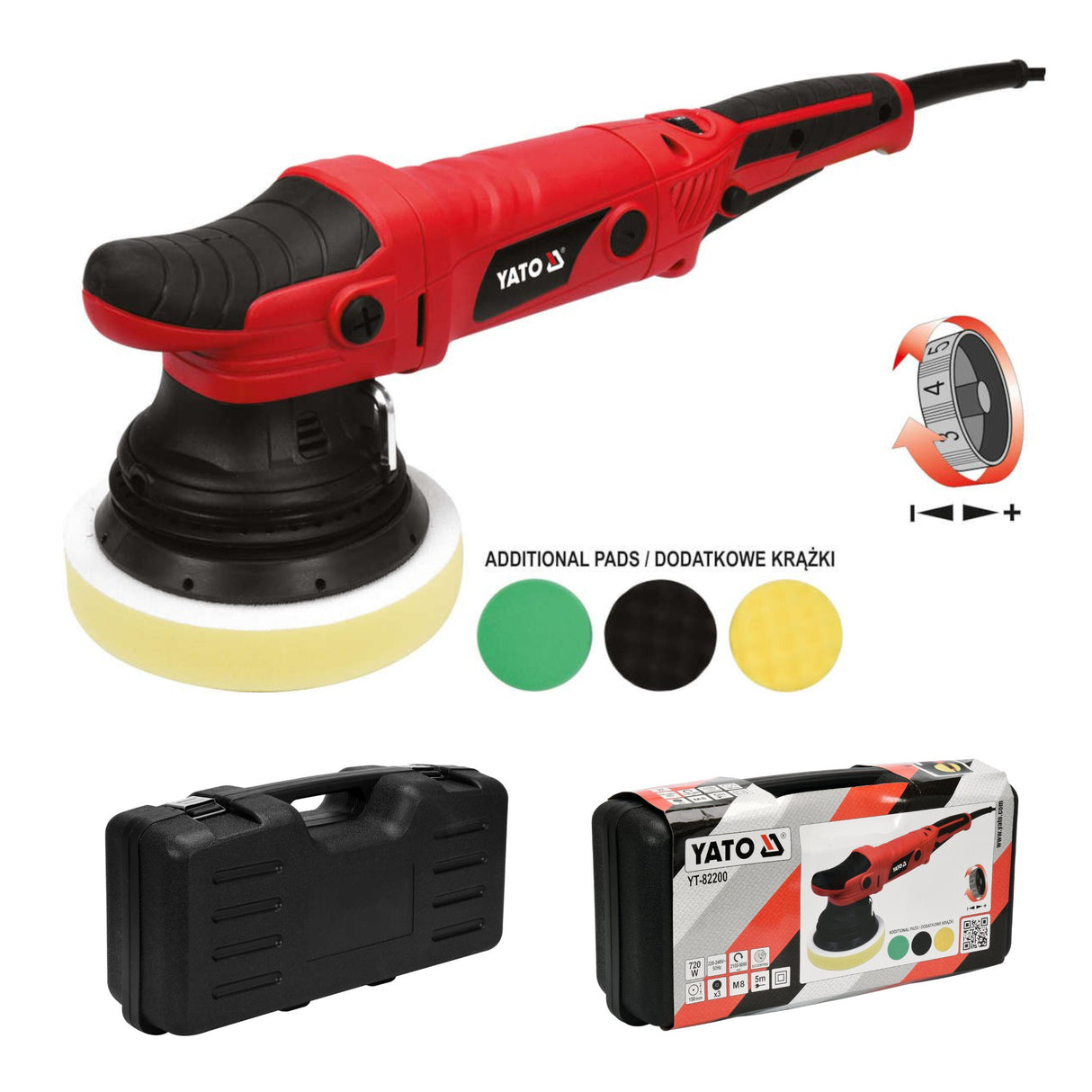 Yato YT-82200 Ηλεκτρικός Αλοιφαδόρος Στιλβωτής 720W 150mm