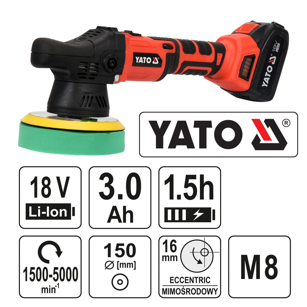 Yato YT-82920 ΑΛΟΙΦΑΔΟΡΟΣ 150MM 18V 1X3AH BRUSHLESS
