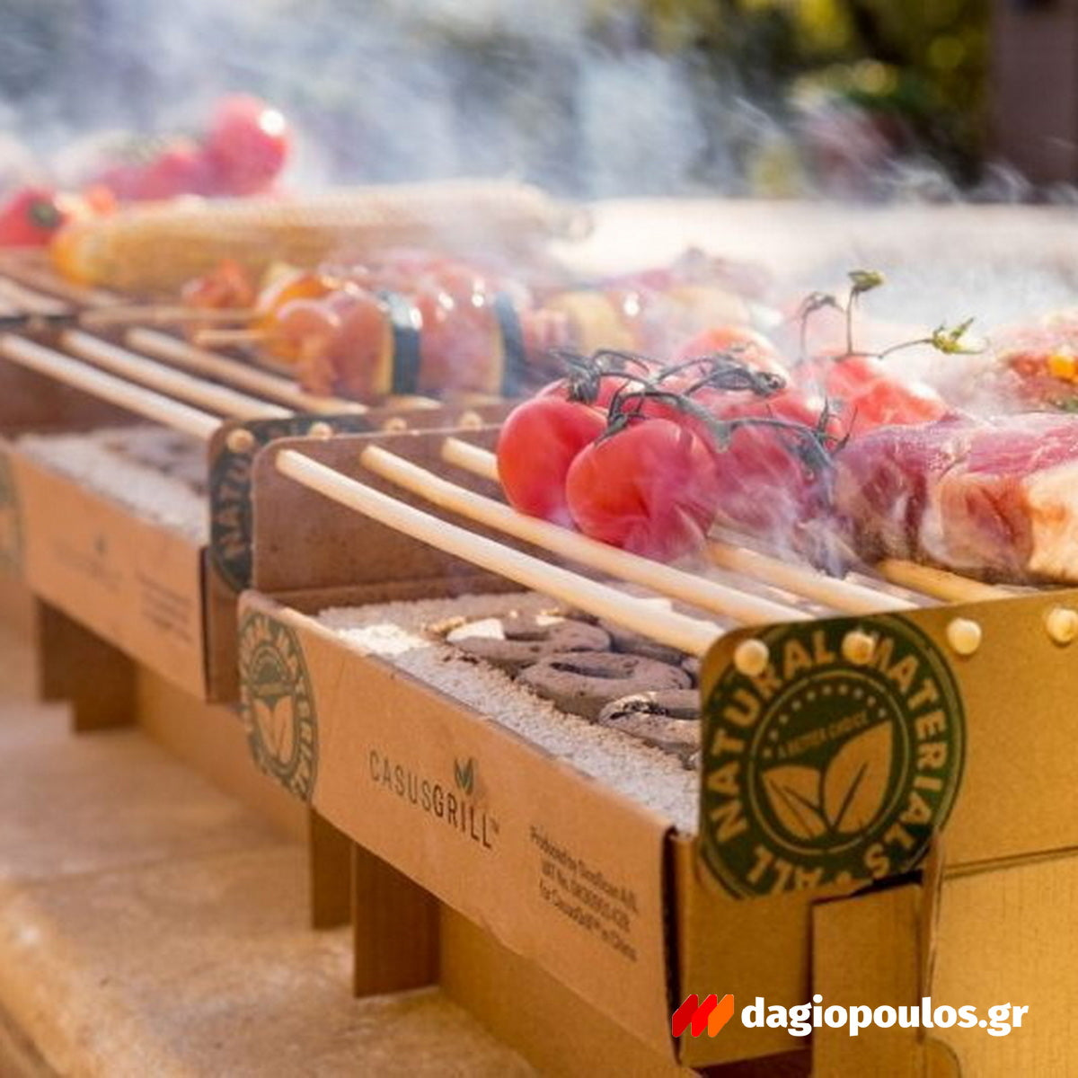 CasusGrill Οικολογική Βιοδιασπώμενη Ψησταριά ΒΒQ Μιάς Χρήσης