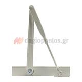 Cisa C1610 Μηχανισμός Επαναφοράς Θυρών (Σούστα) Ρυθμιζόμενος 80kg Με Στοπ ΛΕΥΚΟΣ