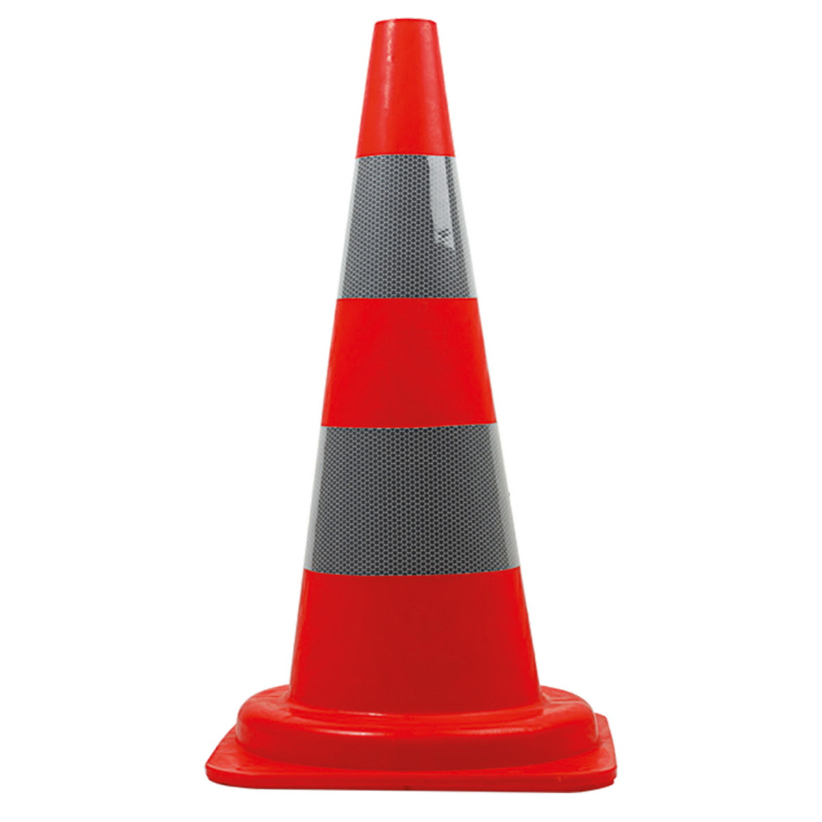 Κώνος Οδοσήμανσης PE54 Από PE Με 2 Αντανακλαστικές Ταινίες 54cm