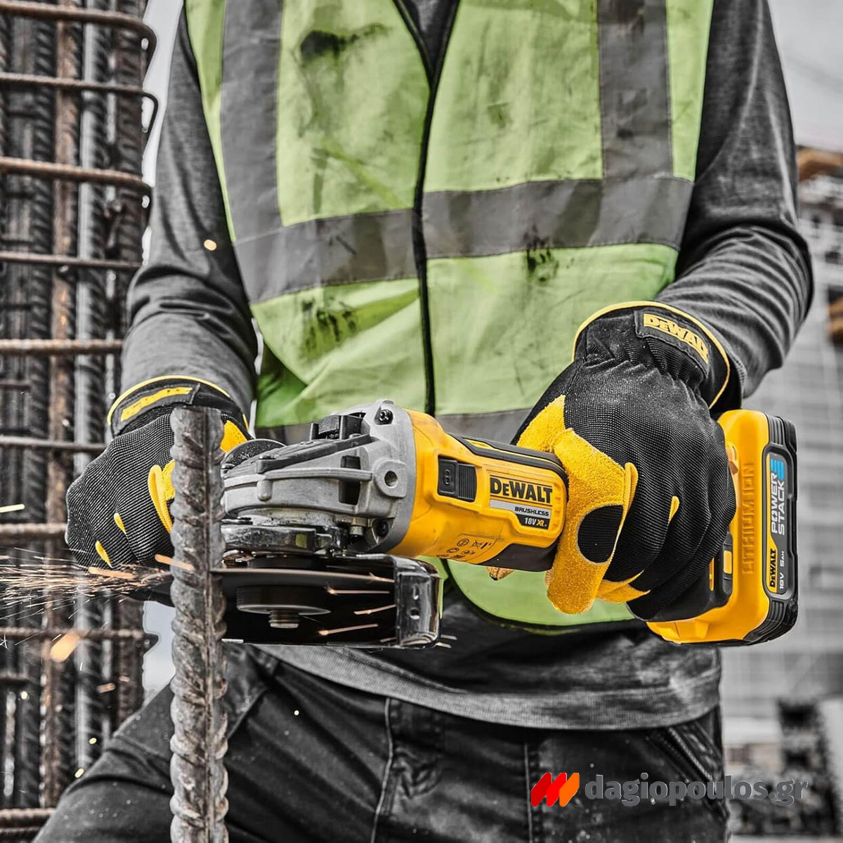 DeWalt DCG405N-XJ Brushless Γωνιακός Τροχός Μπαταρίας 18V Li-Ion 125mm SOLO