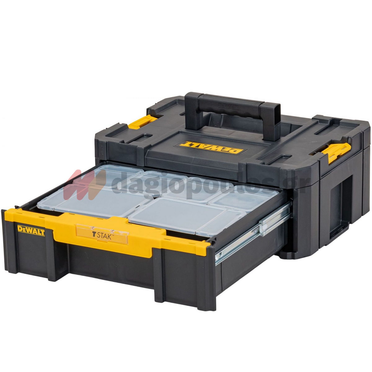DeWalt DWST1-70705 T-Stak Εργαλειοθήκη Συρταριέρα Με Organiser & 6 Κύπελα Θήκες