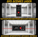 HelixPower DUALSABER Green Μετρητής Αποστάσεων Laser Διπλής Δέσμης 100mtr-200mtr