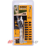 DeWalt DT70578T-QZ Συλλογή Μύτες FlexTorQ Με Προέκταση Μαγνητική Σπαστή Σετ 10 Τεμ