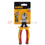 DeWalt DWHT82801-0 VDE LH Πλαγιοκόφτης Με Μόνωση Ηλεκτρολόγων VDE 1000V 160mm
