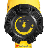 DeWalt D26411-QS Ηλεκτρικό Πιστόλι Θερμού Αέρα 1800W Με 2 Ταχύτητες Ρυθμιζόμενο