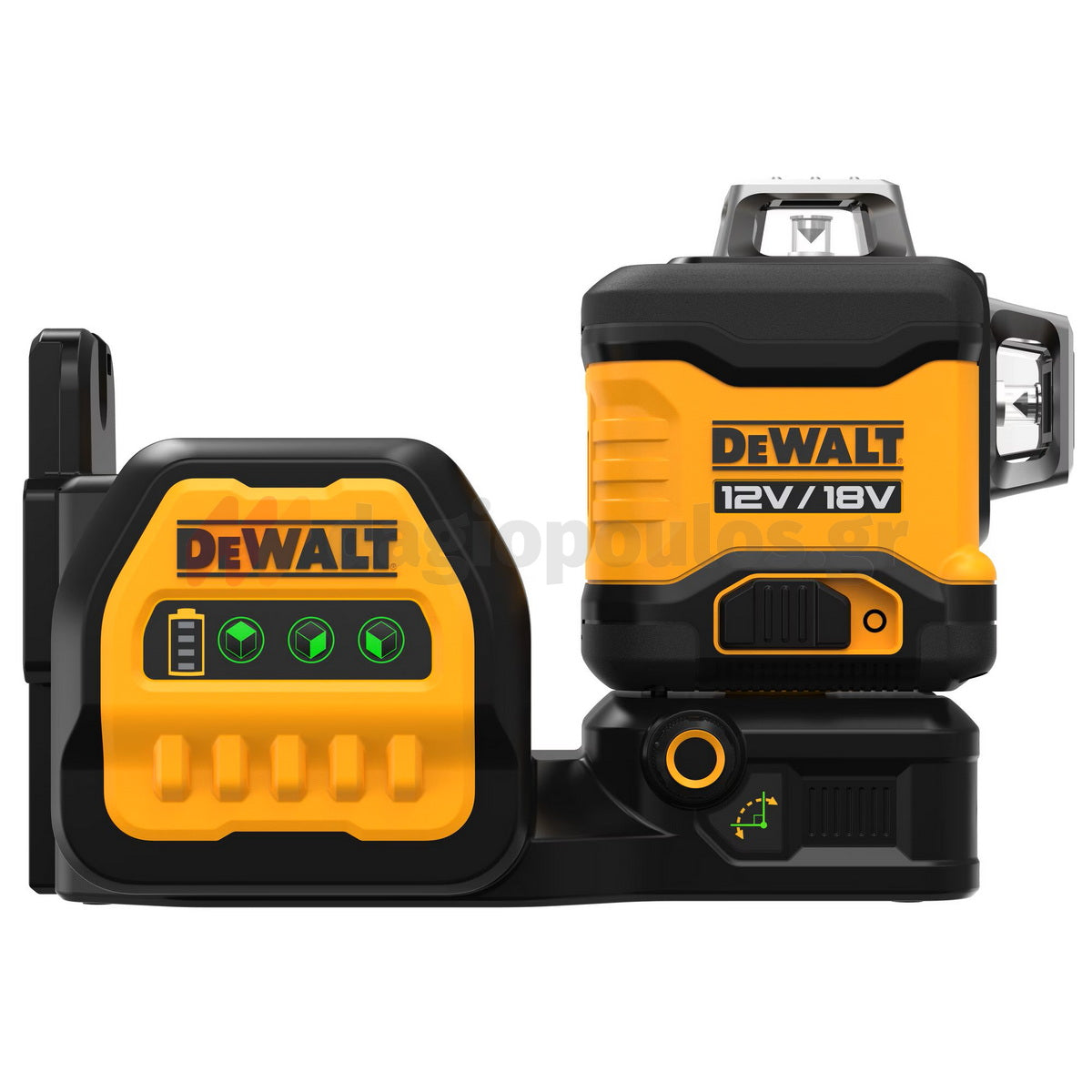 DeWalt DCE089D1G18-GB Αλφάδι Λέιζερ 3 x 360° 12V / 18V XR® Li-Ion Πολλαπλών Γραμμών Πράσινο Με Μπαταρία 2.0Ah - Βαλίτσα T-Stak