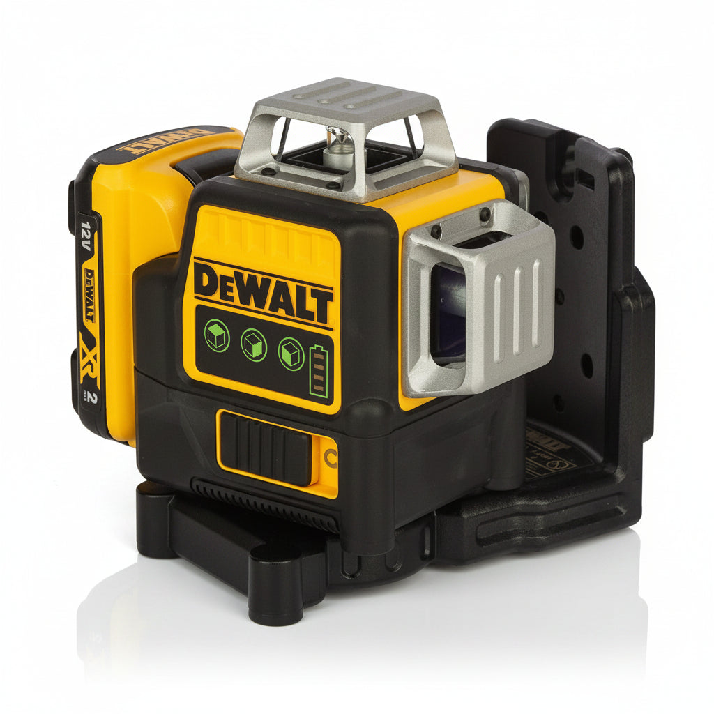 DeWalt DCE089D1G Αλφάδι Laser 12V Πολλαπλών Γραμμών Πράσινο 3x360° Με Μπατ.2.0Ah - Φορτιστή - Βαλίτσα