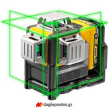 DeWalt DCE089D1G Αλφάδι Laser 12V Πολλαπλών Γραμμών Πράσινο 3x360° Με Μπατ.2.0Ah - Φορτιστή - Βαλίτσα