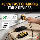 DeWalt 1310873DWG Επιτοίχιος Φορτιστής 2 Θυρών 49.5W