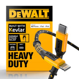 DeWalt 1311357DWG Ενισχυμένο Καλώδιο USB-C σε Lightning 1.2mtr