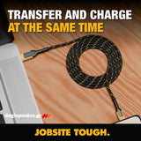 DeWalt 1311357DWG Ενισχυμένο Καλώδιο USB-C σε Lightning 1.2mtr