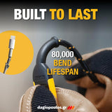 DeWalt 1311359DWG Ενισχυμένο Καλώδιο USB-A σε Lightning 1.2mtr