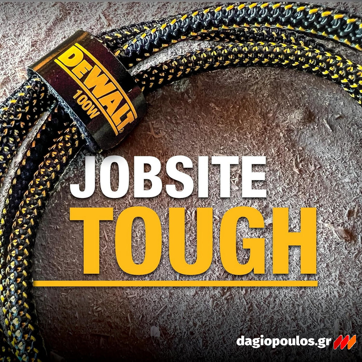 DeWalt 1311361DWG Ενισχυμένο Καλώδιο USB-A σε USB-C 1.2mtr