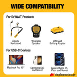 DeWalt 1410484DWG Φορτιστής Αυτοκινήτου 2 Θυρών Type-C 120W