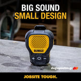 DeWalt 1901148DWG Φορετό Ηχείο Bluetooth με Κλιπ & Μαγνήτη PRO