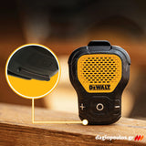 DeWalt 1901148DWG Φορετό Ηχείο Bluetooth με Κλιπ & Μαγνήτη PRO