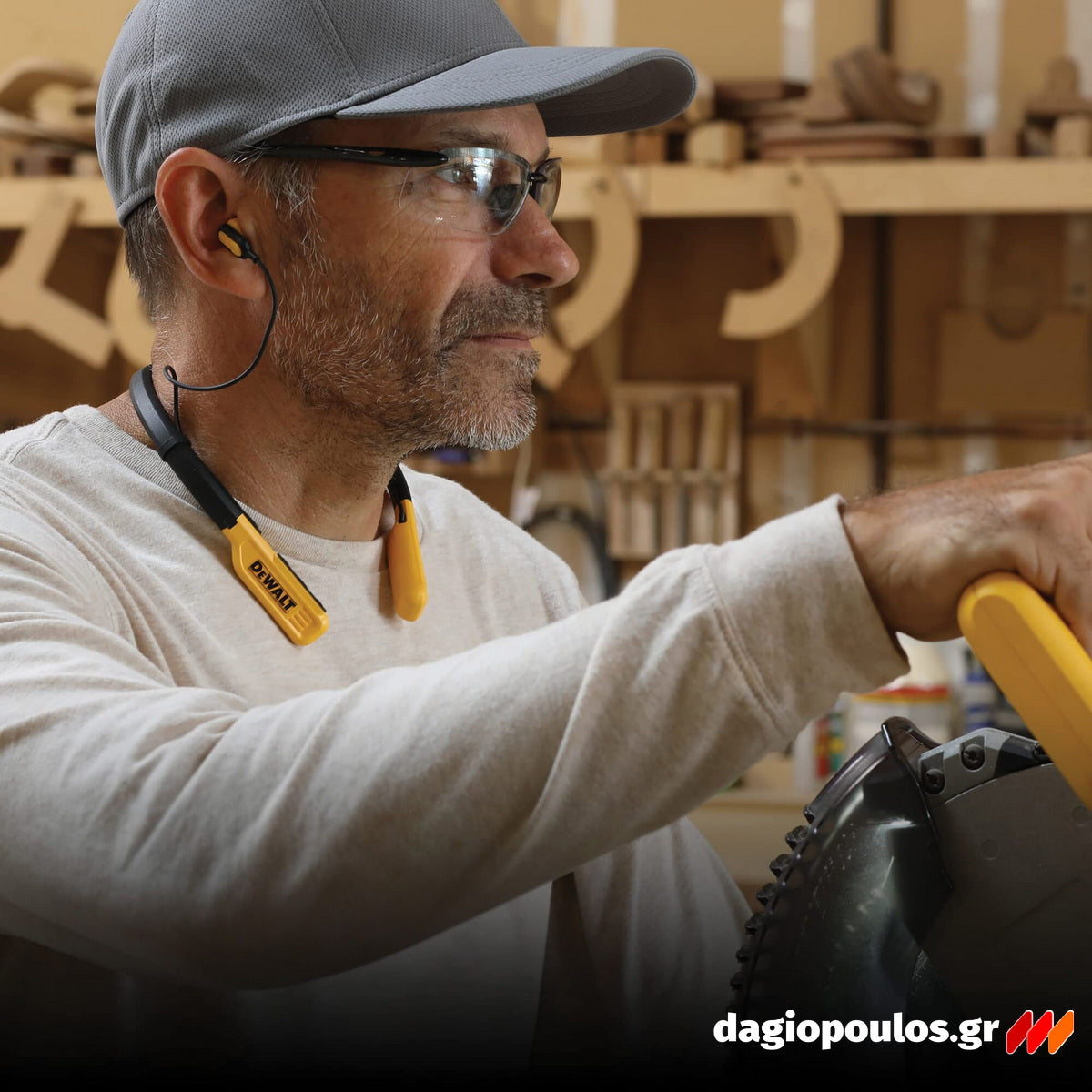 DeWalt 1902091DWG Bluetooth Ασύρματα Ακουστικά Λαιμού PRO