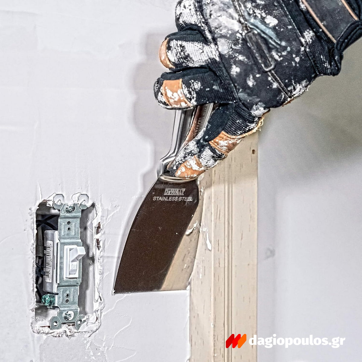 DeWalt 2-405 Stainless Steel Σπάτουλα Στόκου με Ηλεκτροσυγκολλημένη Λαβή 5″ / 125mm