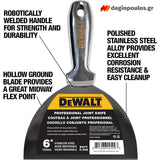 DeWalt DXTT-2-406 Stainless Steel Στοκαδόρος Με Ηλεκτροσυγκολλημένη Λαβή 6″ 152mm ΑΝΟΞΕΙΔΩΤΟΣ
