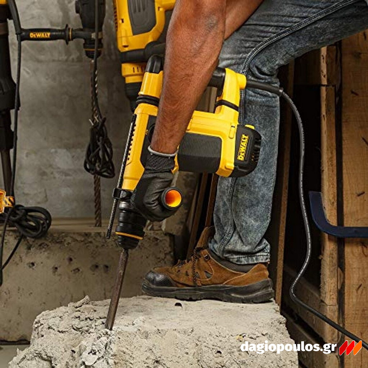 DeWalt D25413K-QS SDS Plus Ηλεκτρικό Πνευματικό Πιστολέτο Πιστολέτο 1000W 4.2J