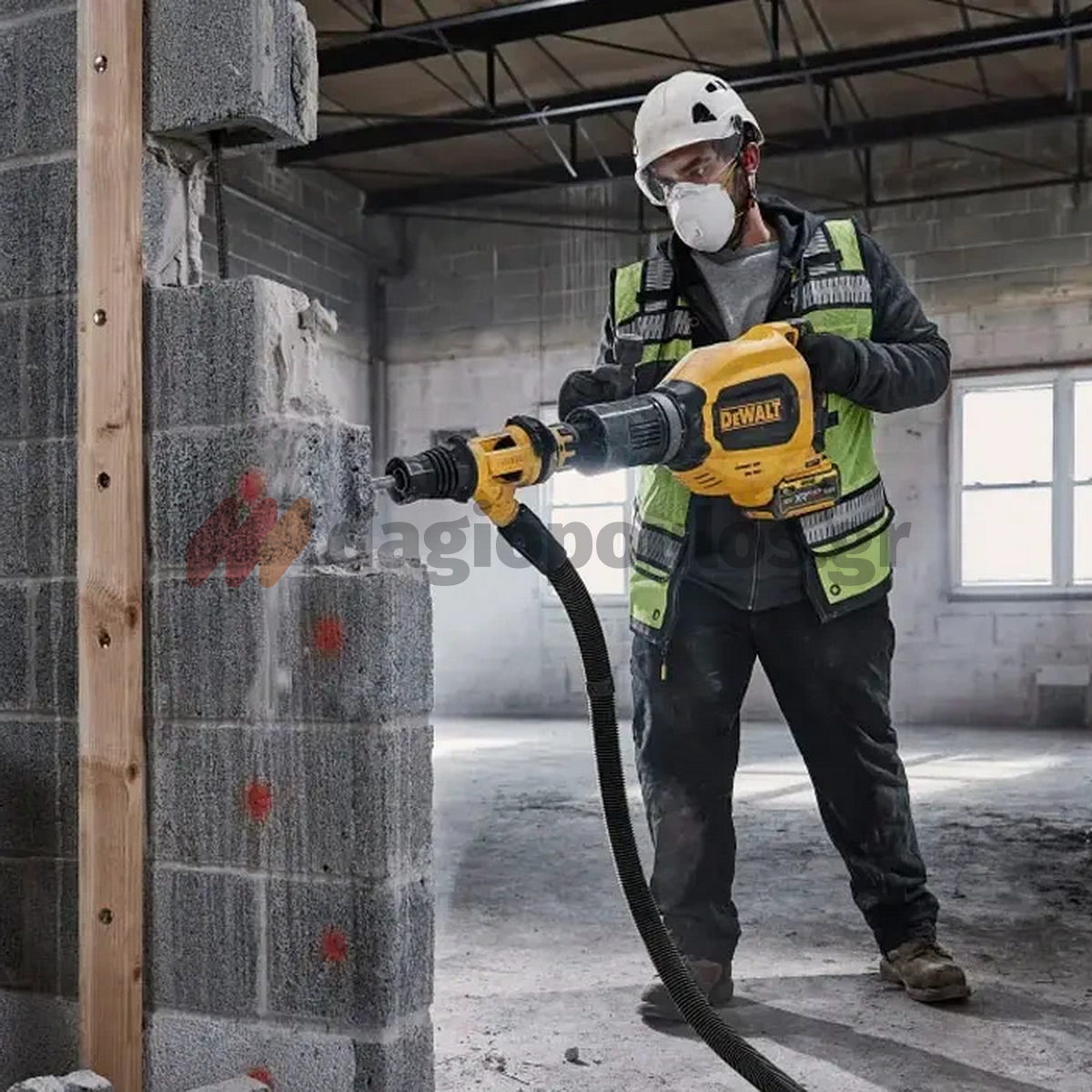 DeWalt D25911K SDS Max Brushless Κατεδαφιστικό Σκαπτικό Πνευματικό Πιστολέτο 1700W 12.7kgr 24.0J