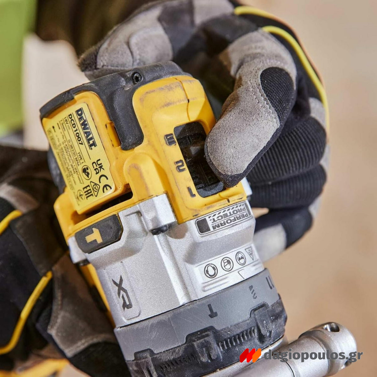 DeWalt DCD1007NT-XJ Brushless Δραπανοκατσάβιδο Κρουστικό Μπαταρίας 18V Li-Ion SOLO Με Βαλίτσα T-Stak