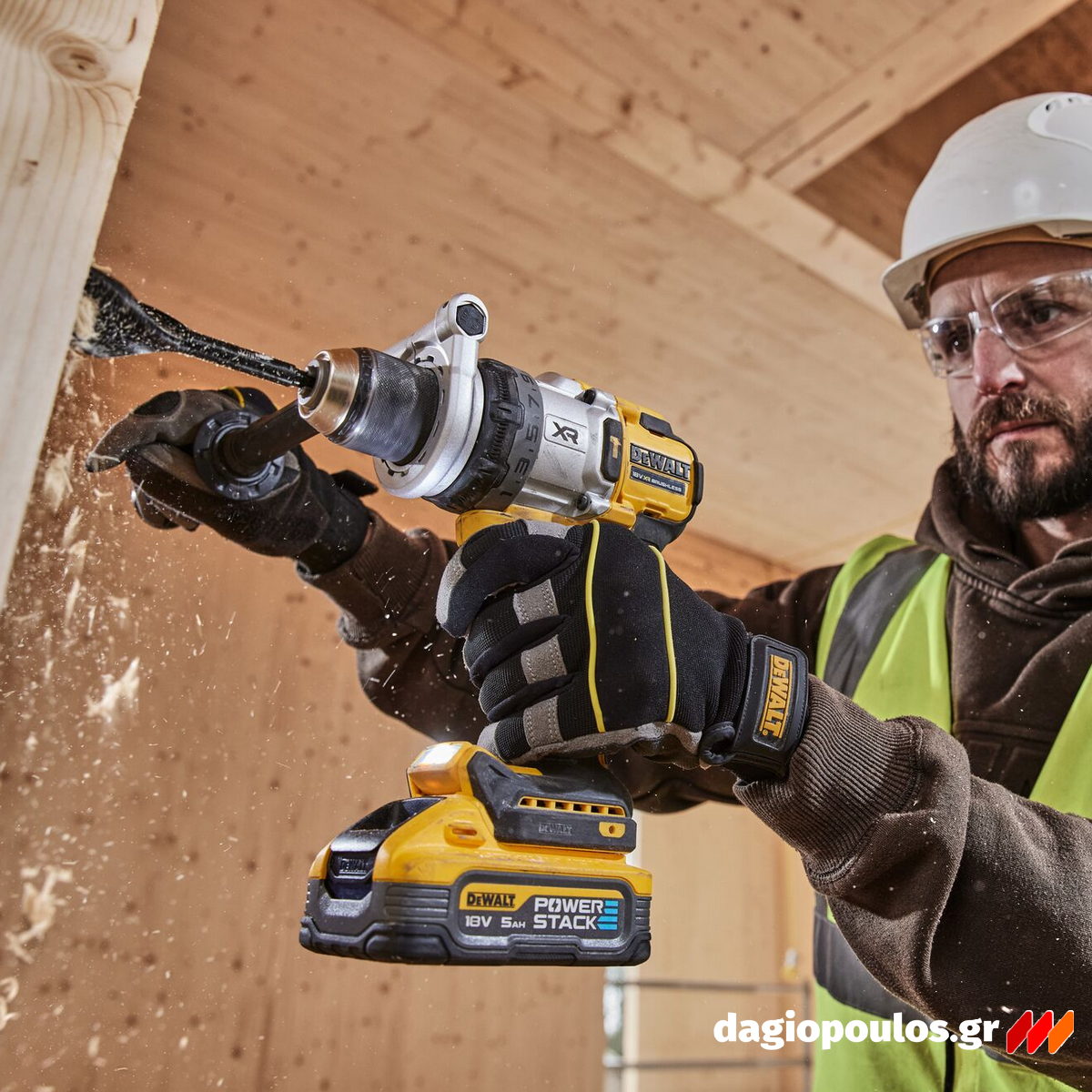 DeWalt DCD1007WW1T-QW Brushless Δραπανοκατσάβιδο Κρουστικό Μπαταρίας 18V Li-Ion Με Μπαταρία 8.0Ah - Φορτιστή - Βαλίτσα T-Stak