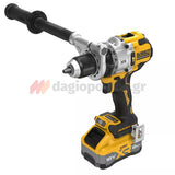 DeWalt DCD1007WW1T-QW Brushless Δραπανοκατσάβιδο Κρουστικό Μπαταρίας 18V Li-Ion Με Μπαταρία 8.0Ah - Φορτιστή - Βαλίτσα T-Stak