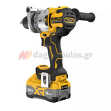 DeWalt DCD1007WW1T-QW Brushless Δραπανοκατσάβιδο Κρουστικό Μπαταρίας 18V Li-Ion Με Μπαταρία 8.0Ah - Φορτιστή - Βαλίτσα T-Stak