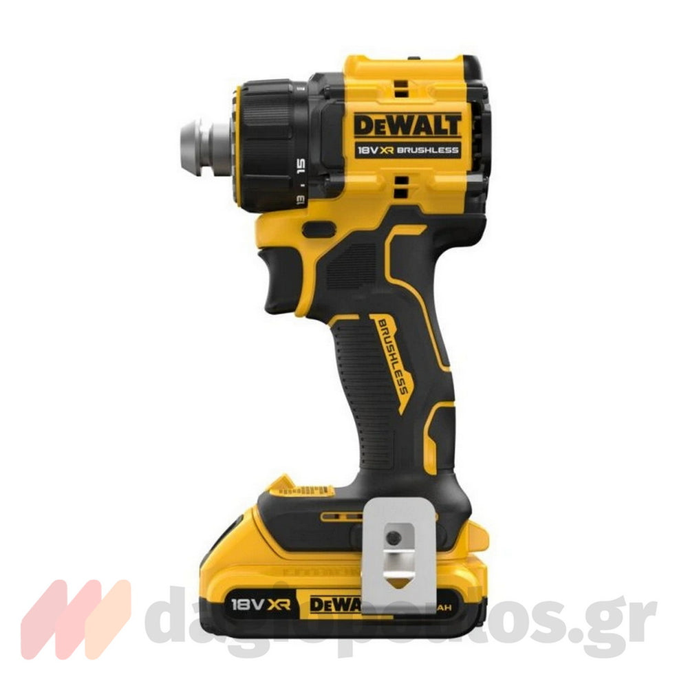 DeWalt DCD803D2T-QW Brushless Δραπανοκατσάβιδο Μπαταρίας Πολλαπλών Κεφαλών 18V Li-Ion Με 2 Μπατ.2.0Ah - Βαλίτσα T-STAK