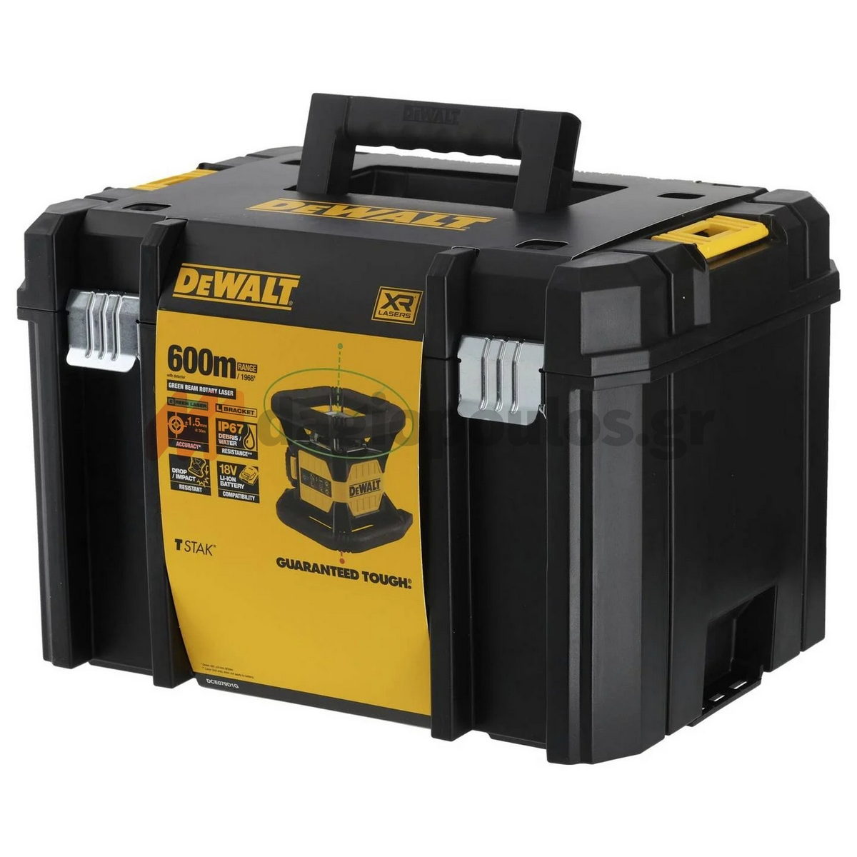 DeWalt DCE079D1G-QW Αλφάδι Laser Πράσινης Δέσμης 18V Li-Ion Με Μπαταρία 2.0Ah - Βαλίτσα