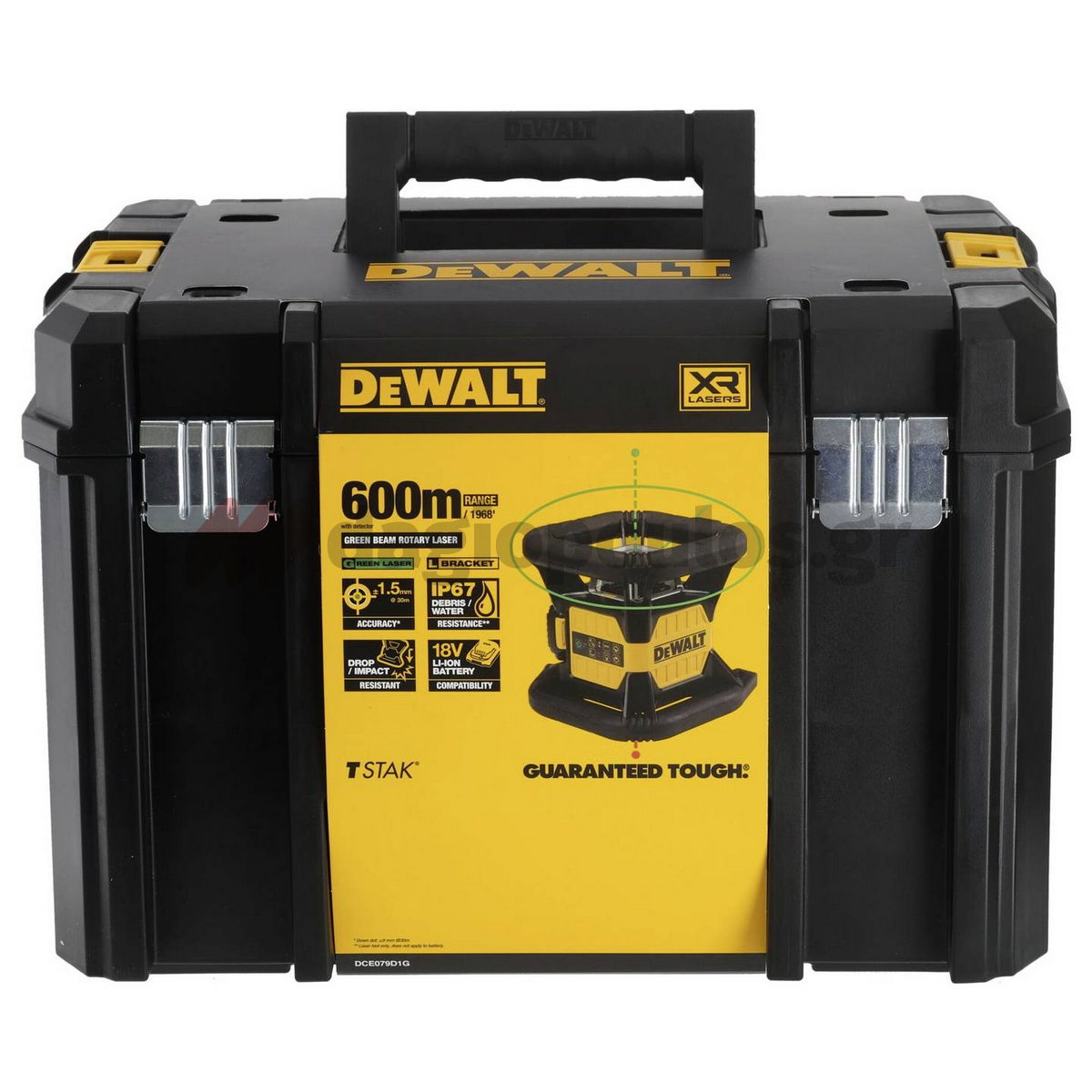 DeWalt DCE079D1G-QW Αλφάδι Laser Πράσινης Δέσμης 18V Li-Ion Με Μπαταρία 2.0Ah - Βαλίτσα