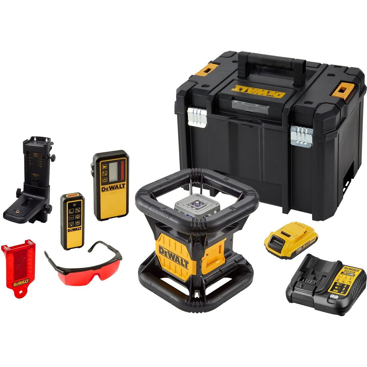 Dewalt DCE079D1R-QW Περιστροφικό Αλφάδι Laser Κόκκινης Δέσμης 18V Li-Ion Με Μπαταρία 2.0Ah