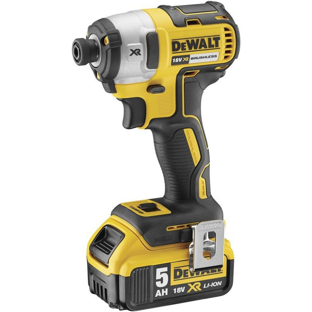 DeWalt DCK500P3T-QW Brushless Συλλογή Κρουστ.Δραπαν/δου, Παλμικού Κατσαβιδιού, Δισκοπριονου, Φακού 3 Μπατ.5.0Ah, Φορτιστής, 2 Βαλίτσες