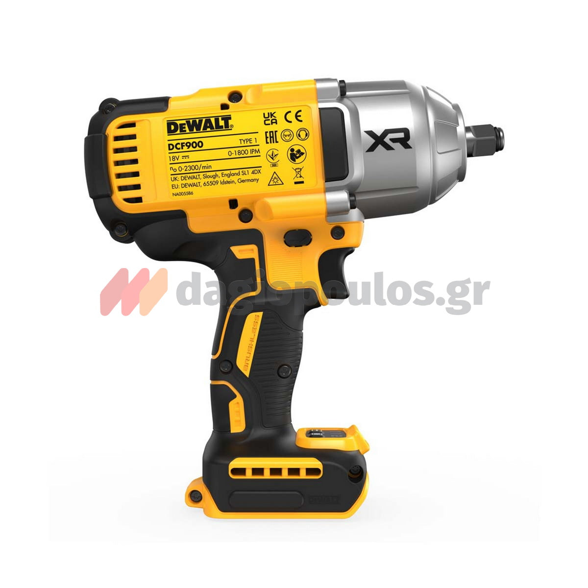 DeWalt DCF900NT-XJ Brushless Μπουλονόκλειδο Μπαταρίας 18V Li-Ion XR 1/2" 1898Nm SOLO Με Βαλίτσα T-Stak