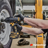 DeWalt DCF900P2G-QW Brushless Μπουλονόκλειδο Μπαταρίας 18V Li-Ion XR 1/2" 1898Nm Με 2 Μπαταρίες 5.0Ah Powerstack & Βάση & Ελαστικό Κέλυφος Προστασίας