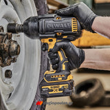 DeWalt DCF900P2G-QW Brushless Μπουλονόκλειδο Μπαταρίας 18V Li-Ion 1/2" 612Nm Με 2 Μπαταρίες 5.0Ah Powerstack & Βάση & Ελαστικό Κέλυφος Προστασίας