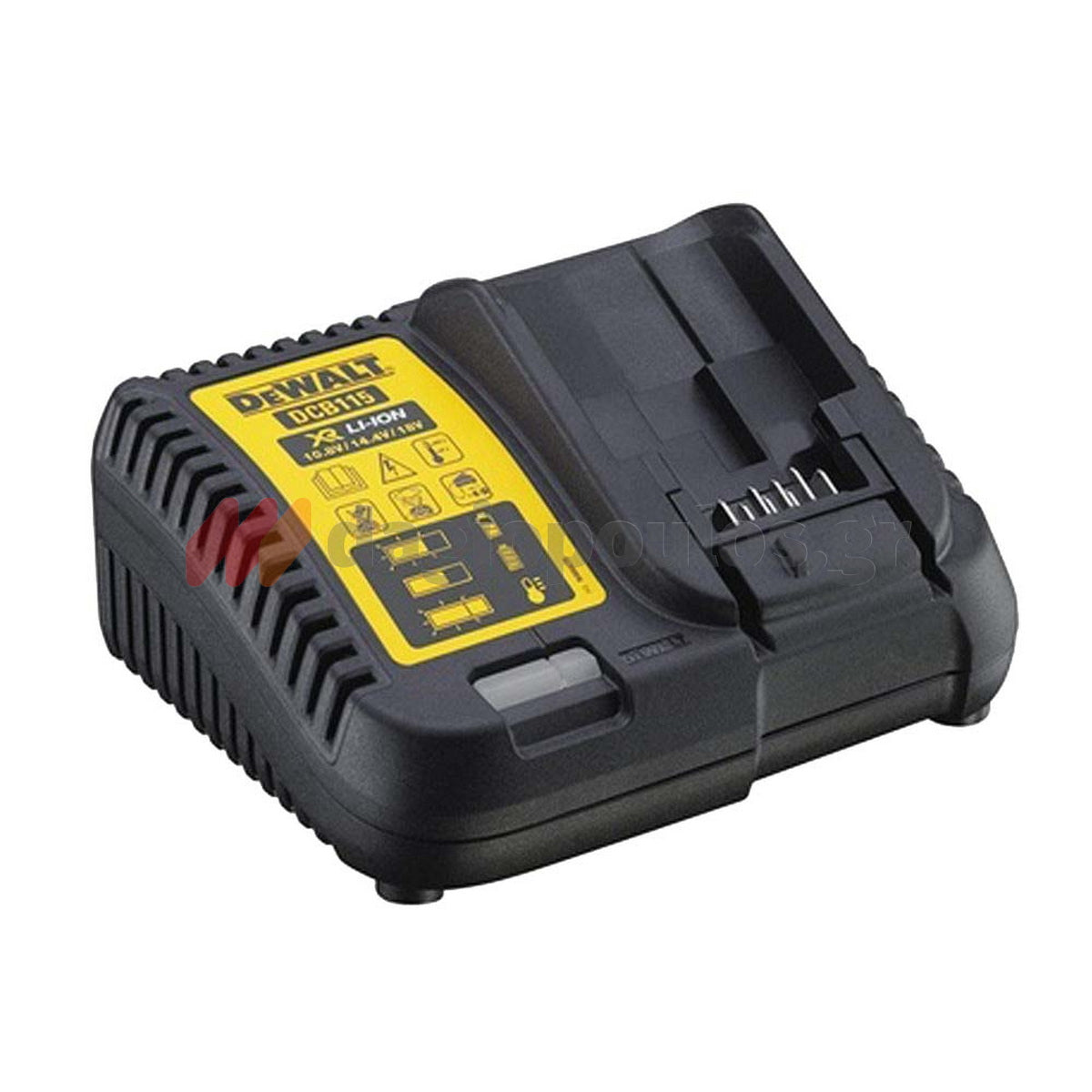 DeWalt DCF900P2G-QW Brushless Μπουλονόκλειδο Μπαταρίας 18V Li-Ion 1/2" 612Nm Με 2 Μπαταρίες 5.0Ah Powerstack & Βάση & Ελαστικό Κέλυφος Προστασίας