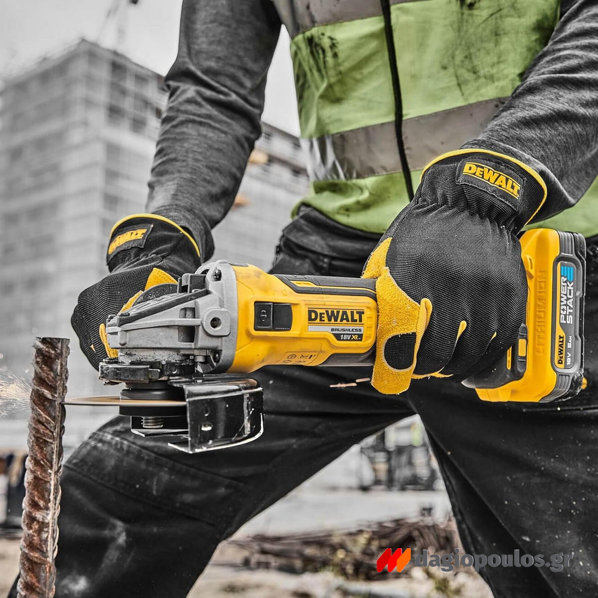 DeWalt DCG405N-XJ Brushless Γωνιακός Τροχός Μπαταρίας 18V Li-Ion 125mm SOLO