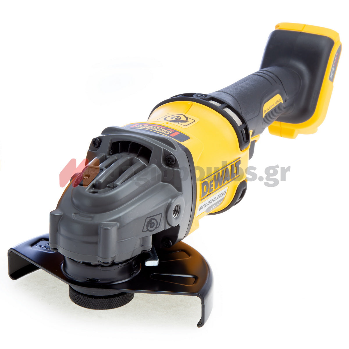 Dewalt DCG418X2-QW Brushless Γωνιακός Τροχός Μπαταρίας 54V Li-Ion 125mm Με 2 Μπατ.9.0Ah - Βαλίτσα T-Stack