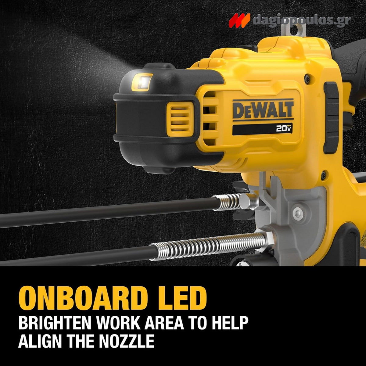 DeWalt DCGG581N-XJ Επαγγελματικός Γρασαδόρος Μπαταρίας 18V Li-Ion SOLO