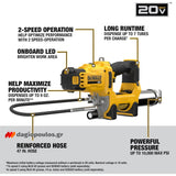 DeWalt DCGG581N-XJ Επαγγελματικός Γρασαδόρος Μπαταρίας 18V Li-Ion SOLO