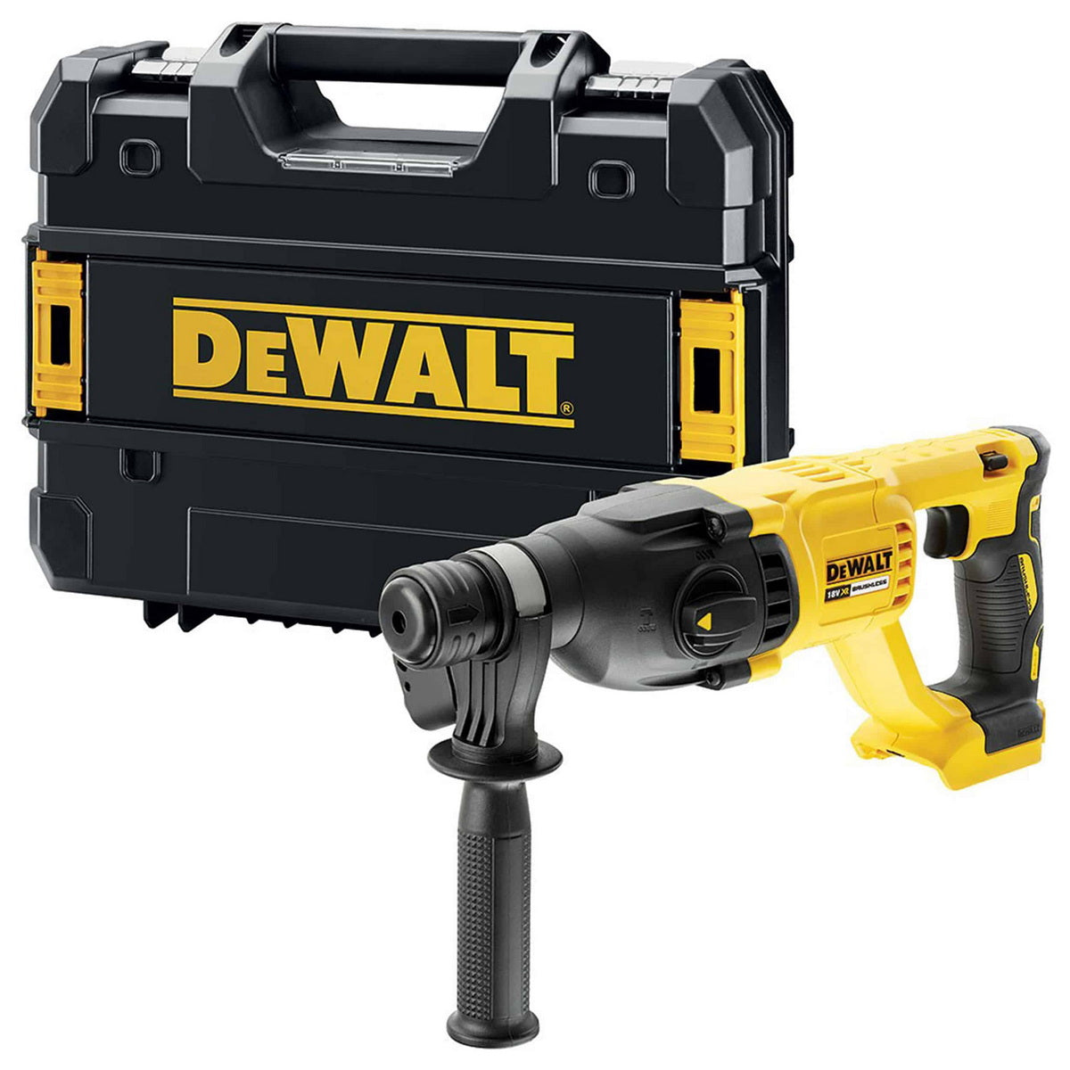 DeWalt DCH133NT SDS Plus Brushless Πνευματικό Πιστολέτο Μπαταρίας 18V Li-Ion 2.6J 2.3kgr SOLO Με Βαλίτσα T-Stak