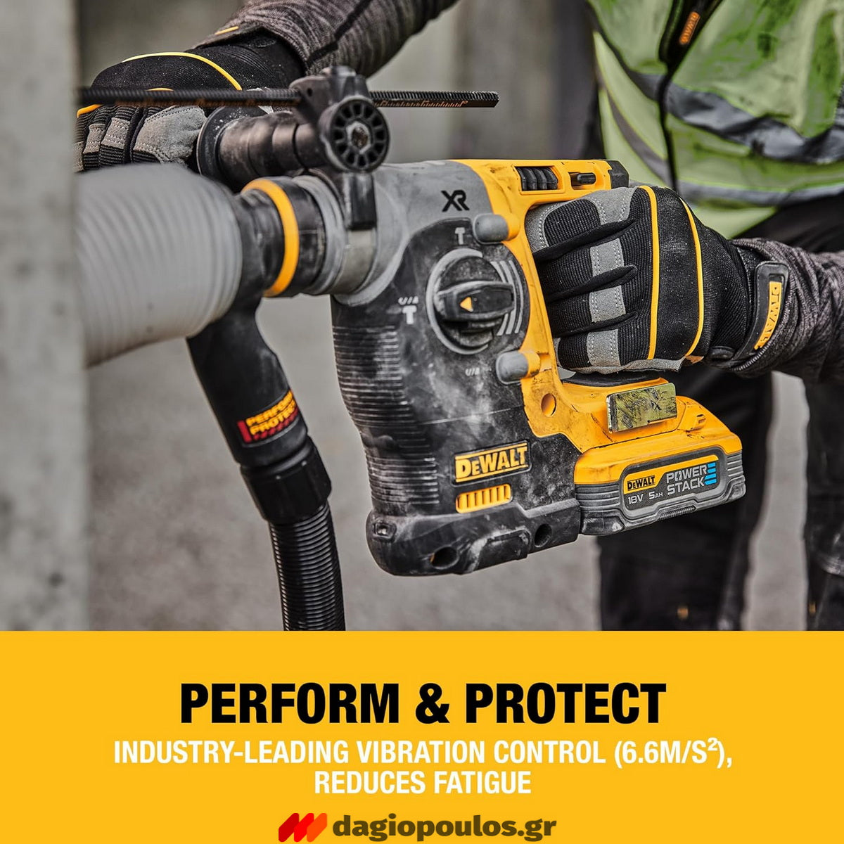 DeWalt DCH273NT-XJ SDS Plus Brushless Σκαπτικό Περιστροφικό Πνευματικό Πιστολέτο 18V Li-Ion SOLO & Βαλίτσα T-Stak