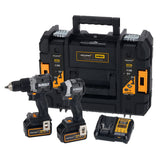 Dewalt Mclaren DCK200MM2T-QW Σετ Brushless Κρουστικό Δραπανοκατσάβιδο & Παλμικό Κατσαβίδι 18V Li-Ion Με 2 Μπατ.4.0Ah - Βαλίτσα T-Stak