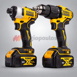 DeWalt DCK2062M2T-QW Σετ Brushless Κρουστικό Δραπανοκατσάβιδο & Παλμικό Κατσαβίδι 18V με 2 Μπατ.4.0Ah - Φορτιστή - Βαλίτσα