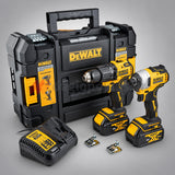 DeWalt DCK2062M2T-QW Σετ Brushless Κρουστικό Δραπανοκατσάβιδο & Παλμικό Κατσαβίδι 18V με 2 Μπατ.4.0Ah - Φορτιστή - Βαλίτσα